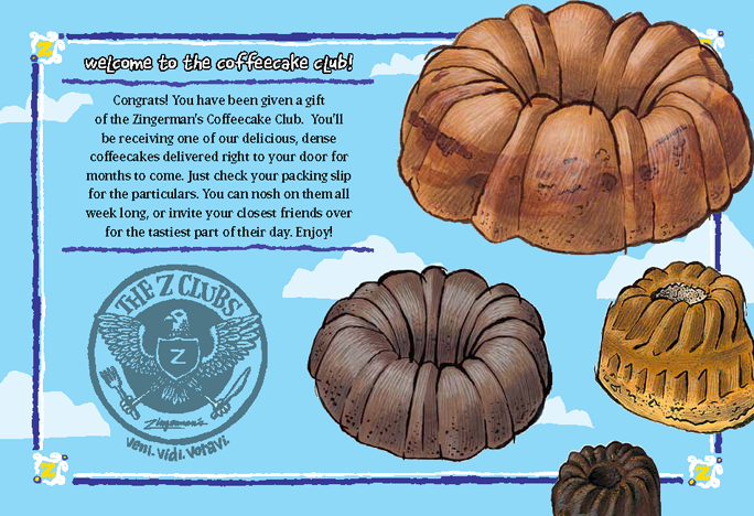 ZMO Coffee Cake Club Postcard