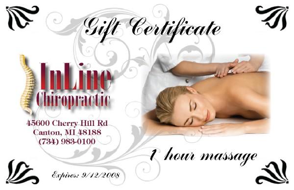 Inline Chiro coupon